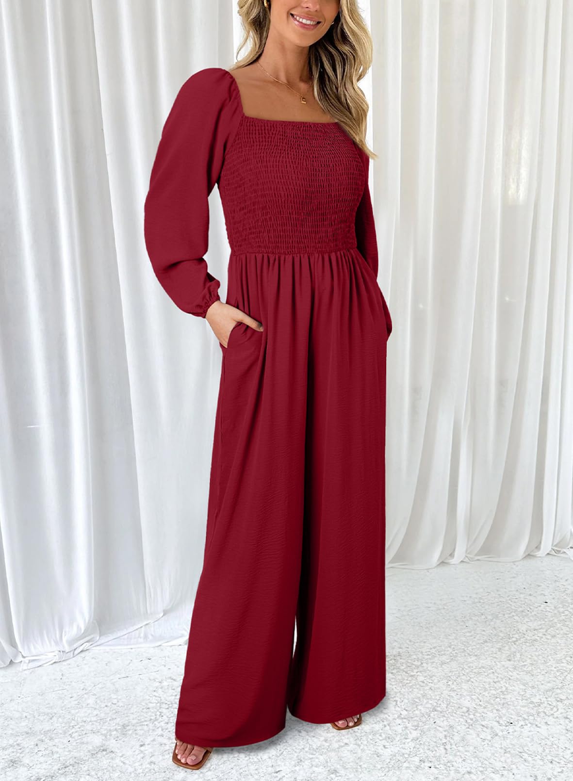 Foto 3 | Mono Happy Sailed, Casual, Elegante, Para Mujer, Color Rojo, Talla L - Venta Internacional.