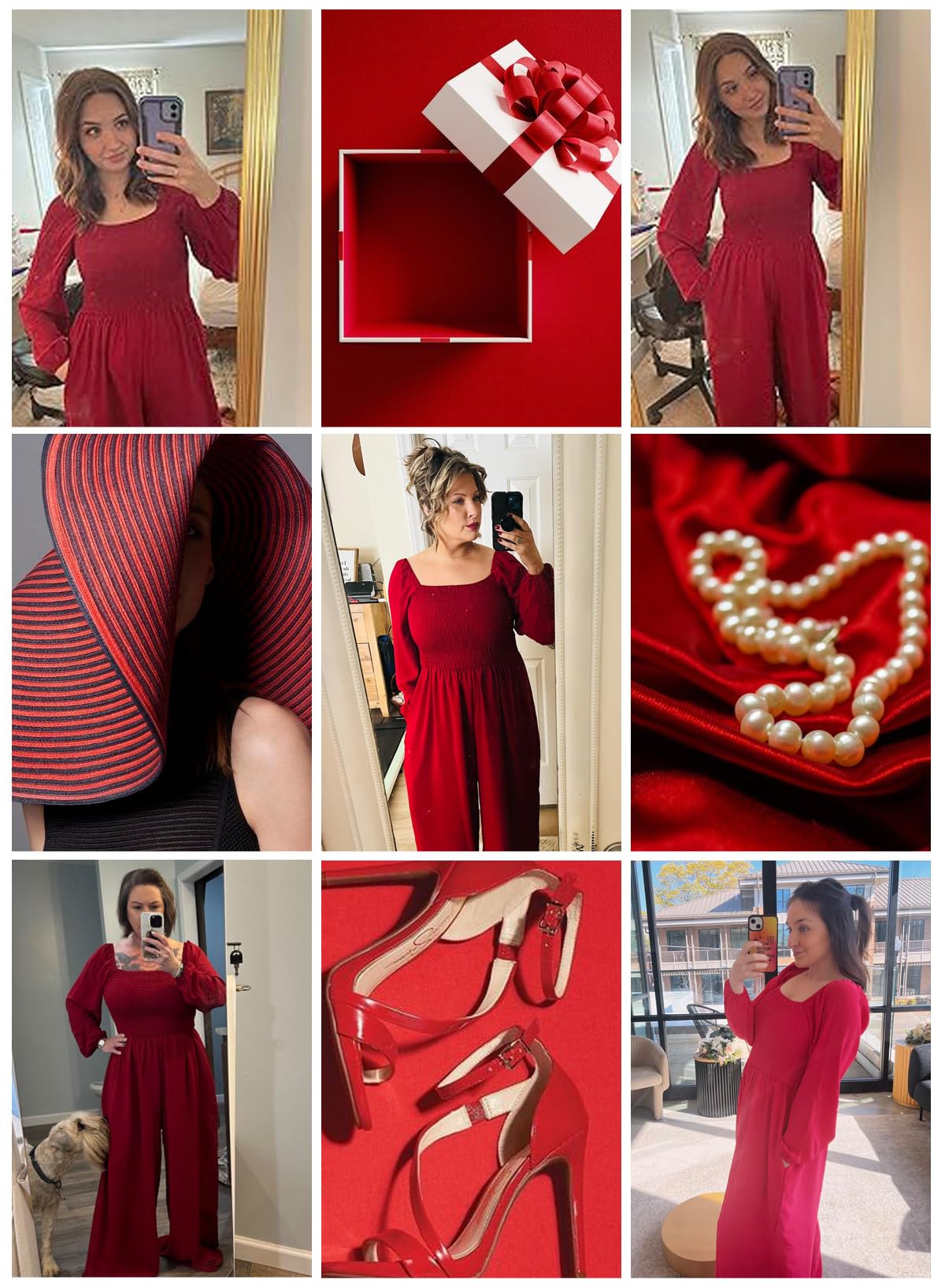 Foto 6 pulgar | Mono Happy Sailed, Casual, Elegante, Para Mujer, Color Rojo, Talla L - Venta Internacional.