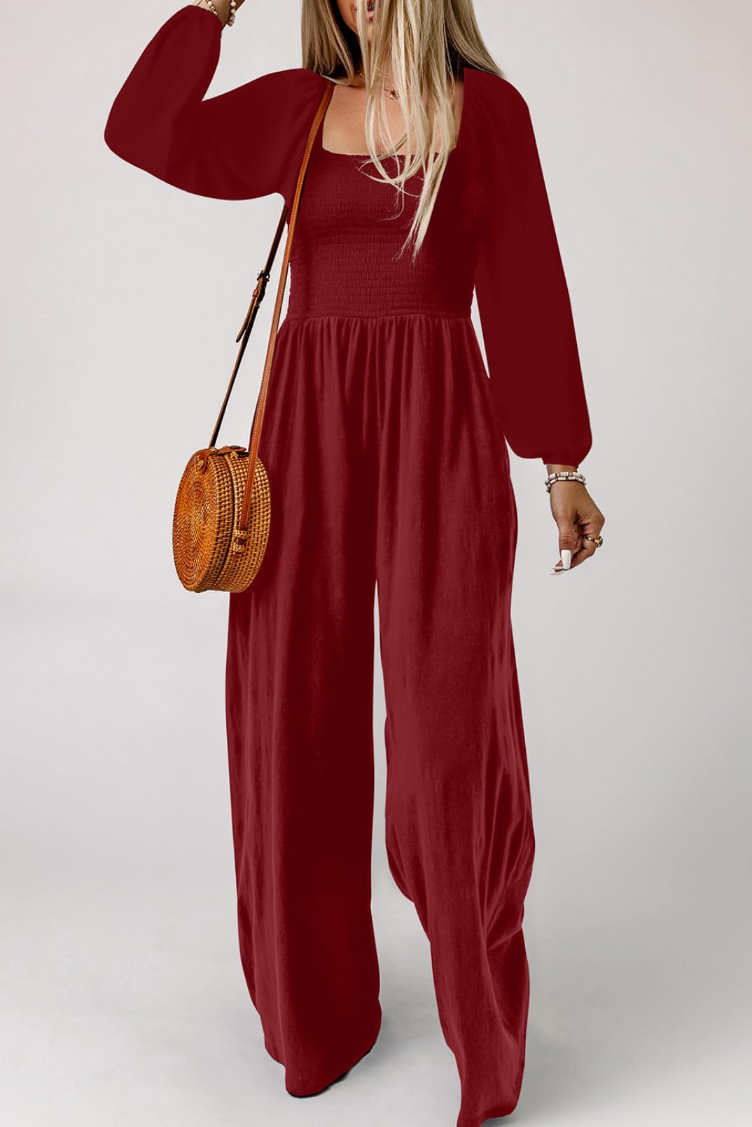 Foto 8 pulgar | Mono Happy Sailed, Casual, Elegante, Para Mujer, Color Rojo, Talla L - Venta Internacional.