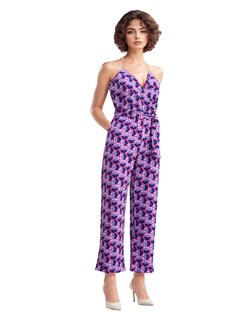Foto 1 | Jumpsuit Casual Pantalón Recto Y Blusa Sin Mangas Color Rojo