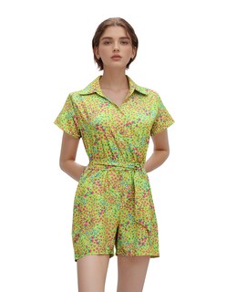 Foto 1 | Jumpsuit Casual Short Y Blusa Manga Corta Ant Collection Color Naranja