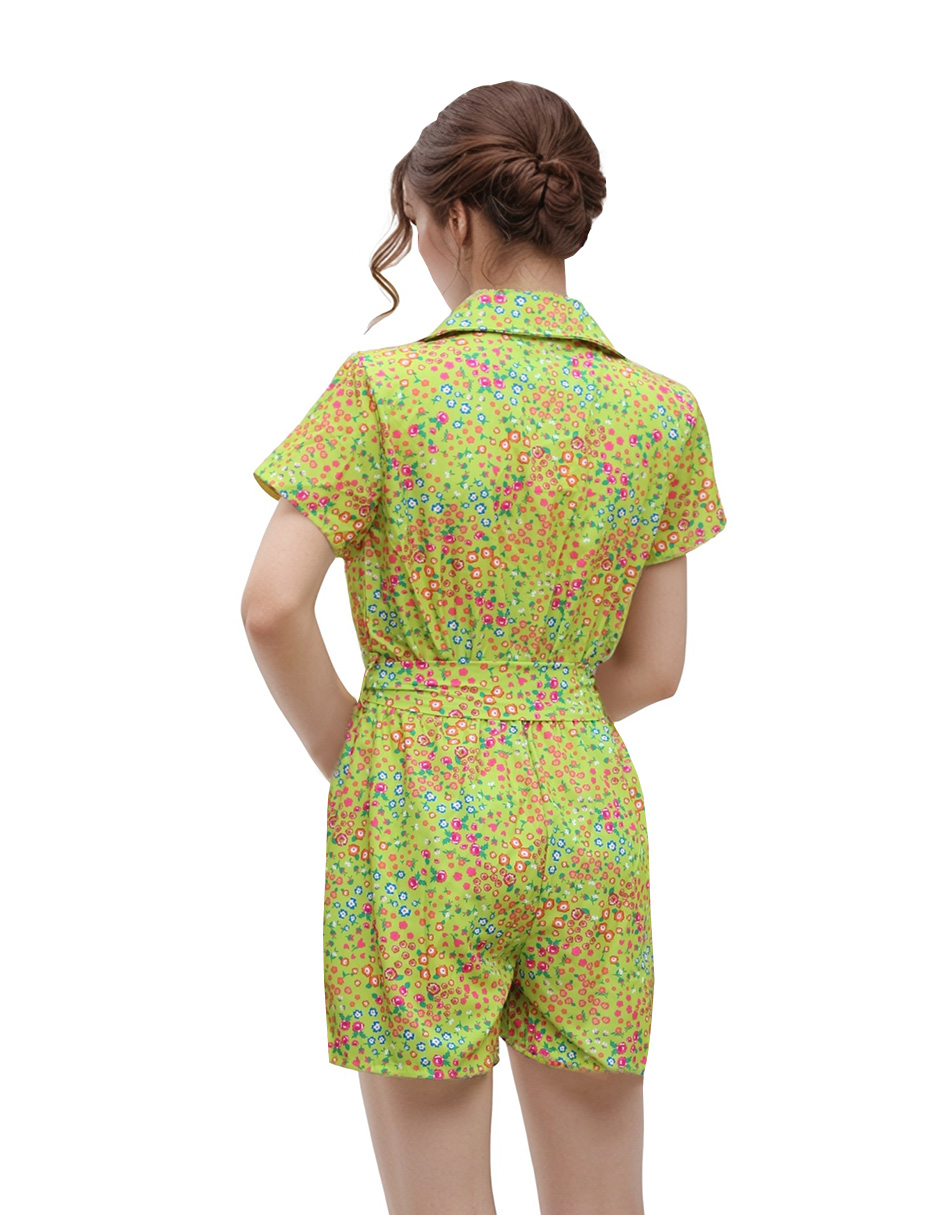 Foto 4 pulgar | Jumpsuit Casual Short Y Blusa Manga Corta Ant Collection Color Naranja
