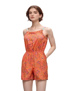 Foto 1 | Jumpsuit Casual Short Y Blusa Tirantes Ant Collection Color Naranja