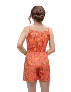 Foto 3 | Jumpsuit Casual Short Y Blusa Tirantes Ant Collection Color Naranja