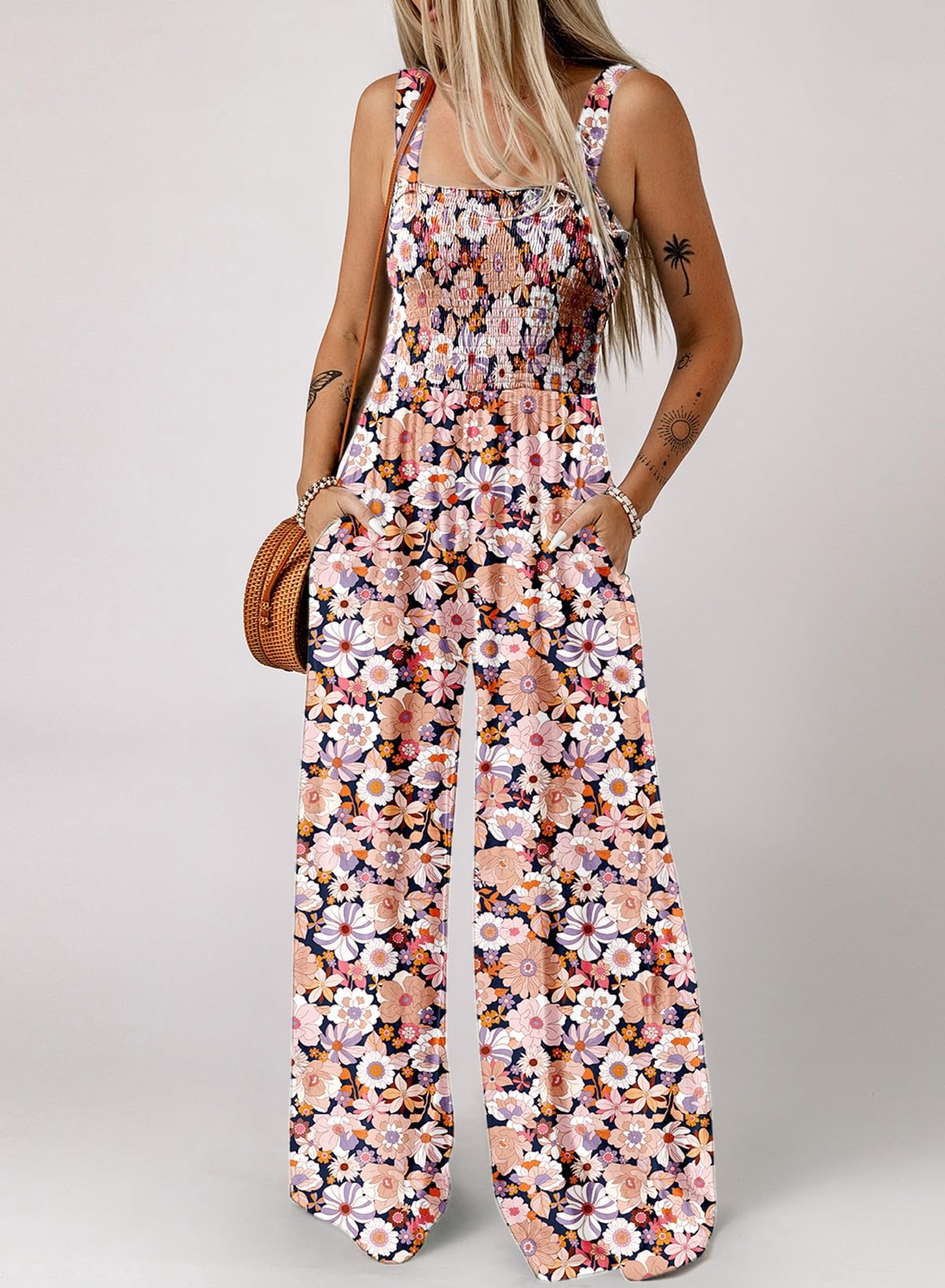 Foto 3 pulgar | Mono Happy Sailed Dressy con Estampado Floral de Verano para Mujer - Venta Internacional