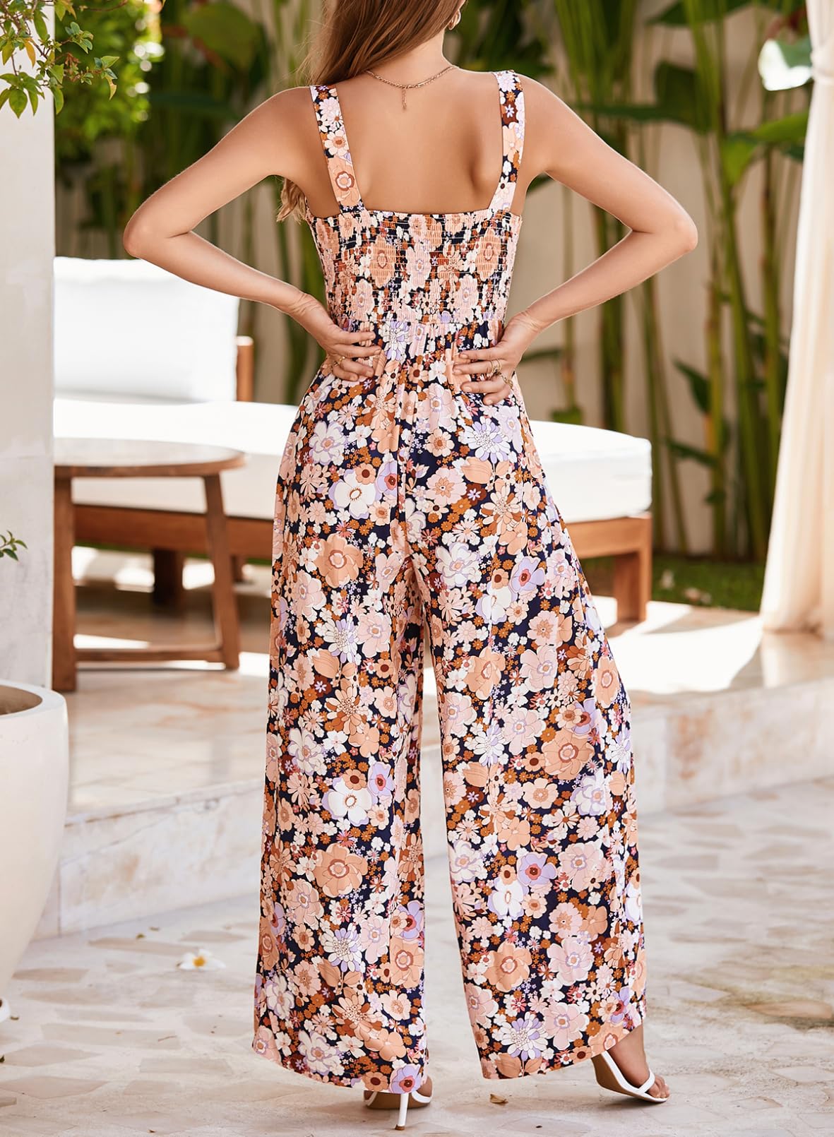 Foto 6 pulgar | Mono Happy Sailed Dressy con Estampado Floral de Verano para Mujer - Venta Internacional