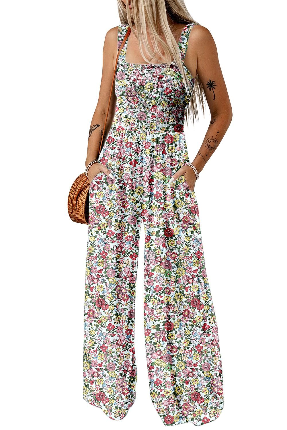 Foto 2 pulgar | Jumper Happy Sailed Summer con Estampado Floral Verde para Mujer - Venta Internacional