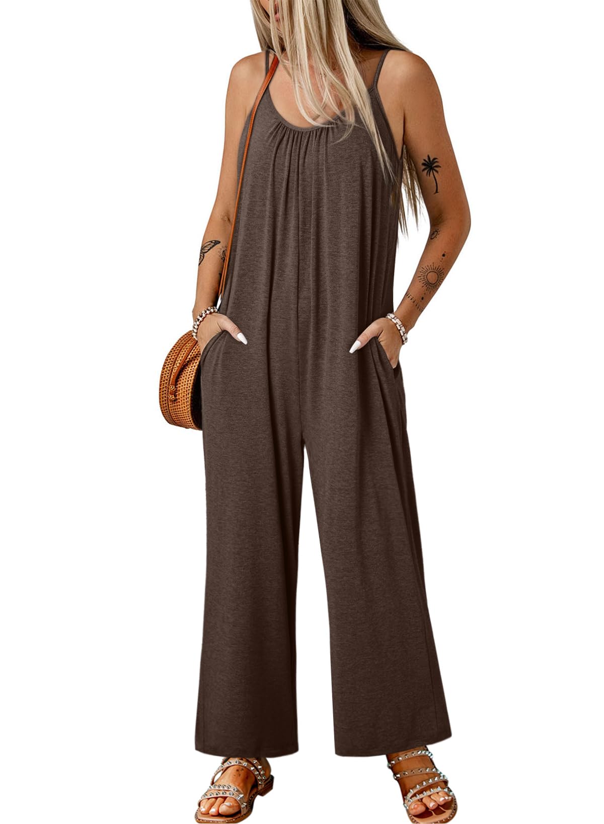 Mono Happy Sailed Para Mujer, Talla Grande, Marrón Veraniego, 4xl - Venta Internacional.