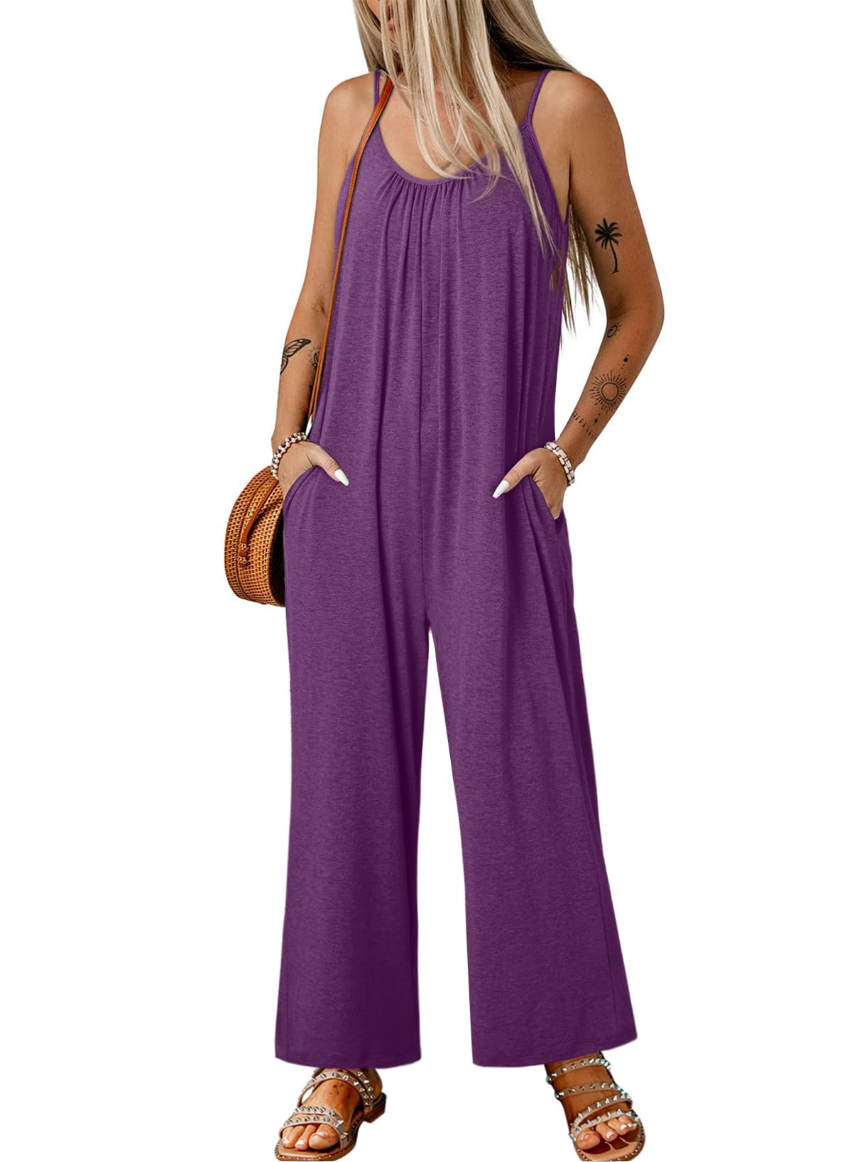 Mono Happy Sailed 2025 De Verano Sin Mangas Para Mujer, Color Morado - Venta Internacional.