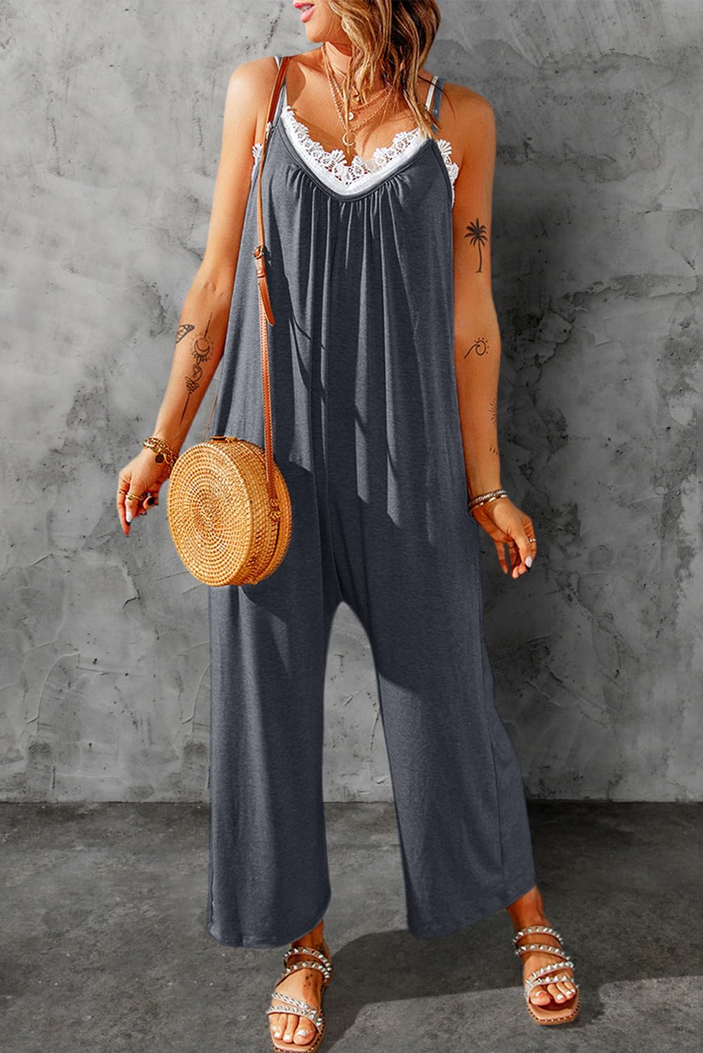 Foto 4 pulgar | Mono Happy Sailed Casual De Verano Sin Mangas Para Mujer - Venta Internacional.