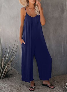 Foto 2 | Mono De Maternidad Happy Sailed, Holgado, Pernera Ancha, Azul, Talla M - Venta Internacional.