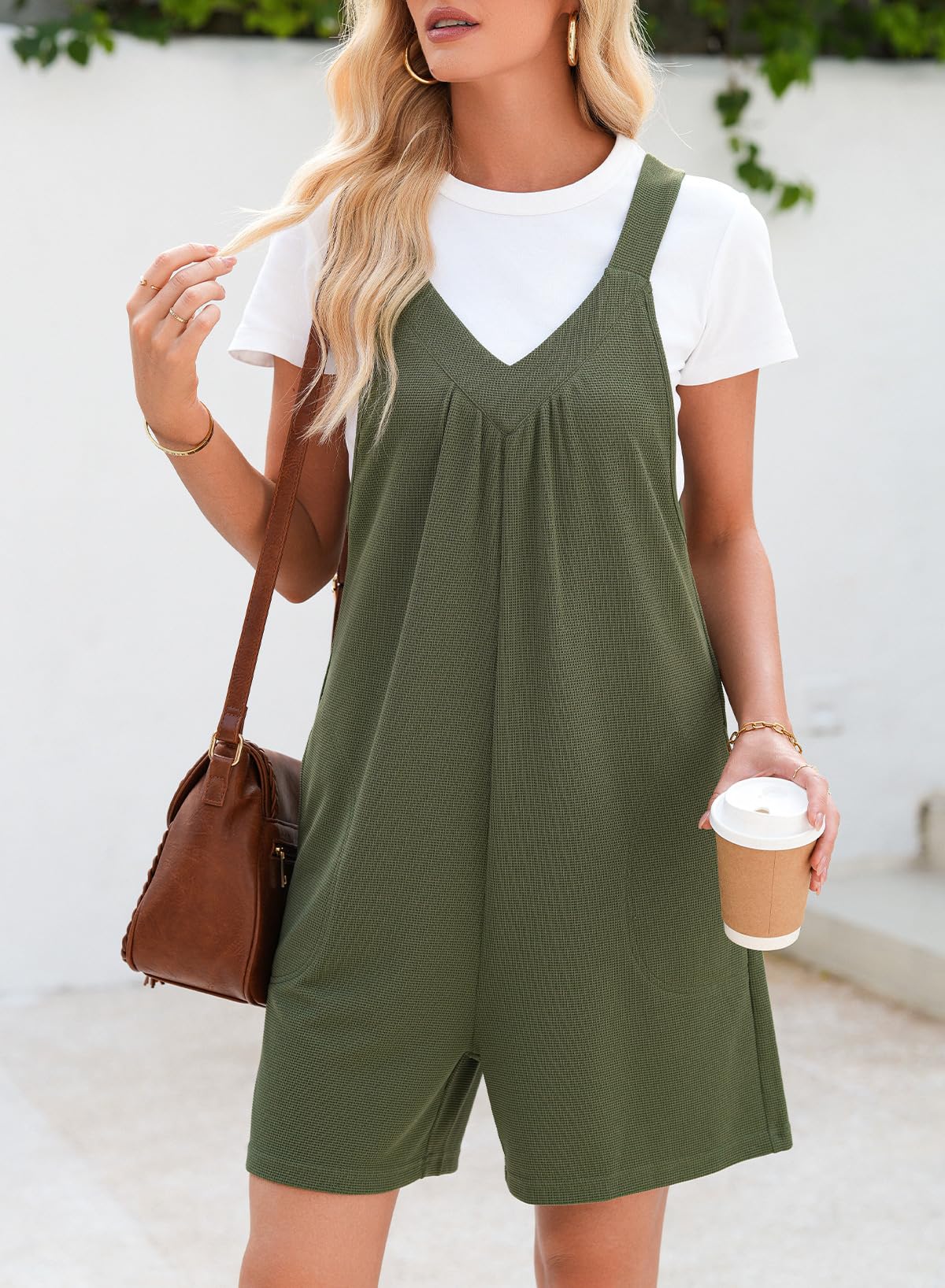 Foto 2 | Mono Dokotoo Fern Green Con Bolsillos Para Mujer - Venta Internacional.