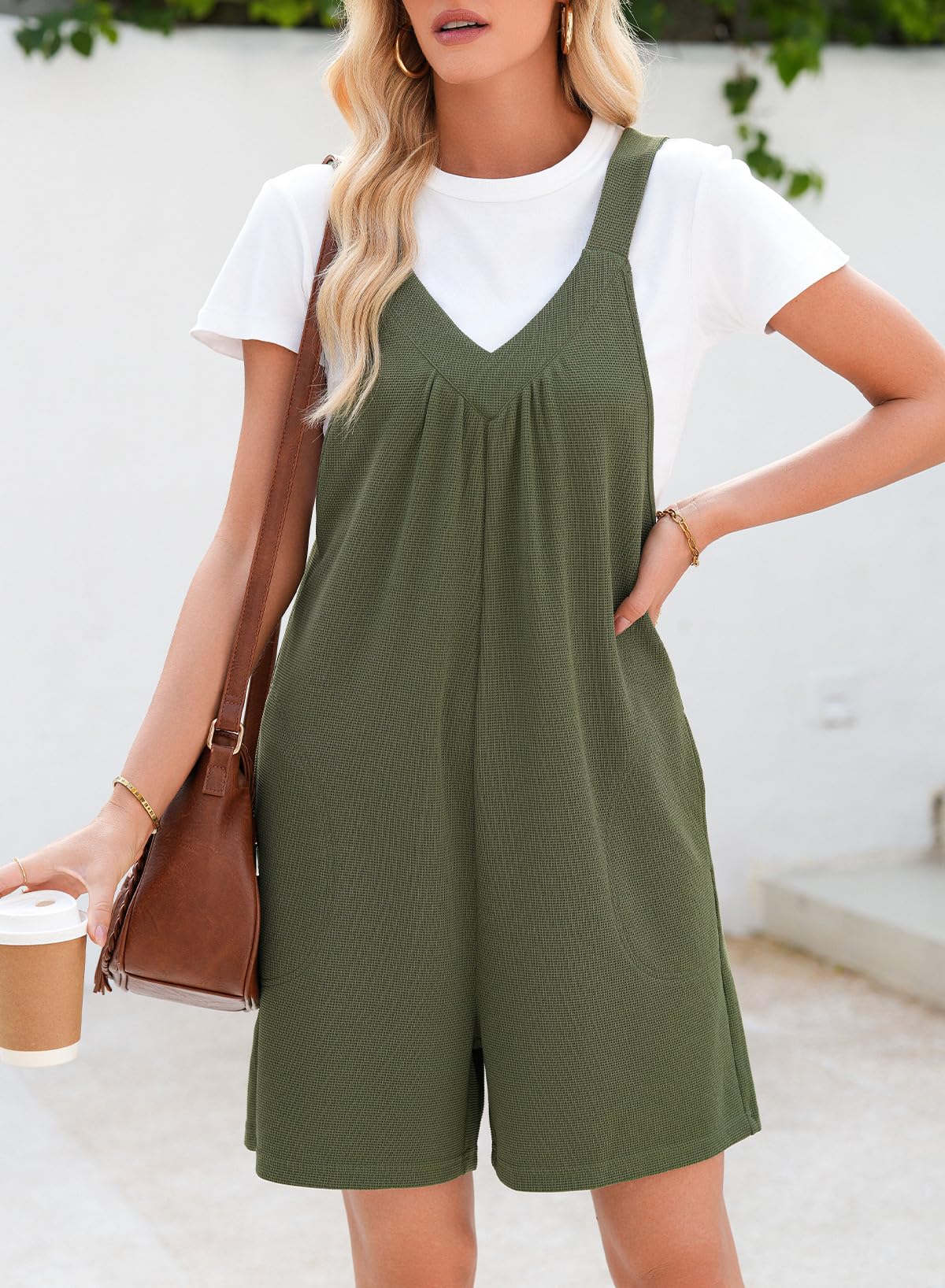 Foto 5 pulgar | Mono Dokotoo Fern Green Con Bolsillos Para Mujer - Venta Internacional.