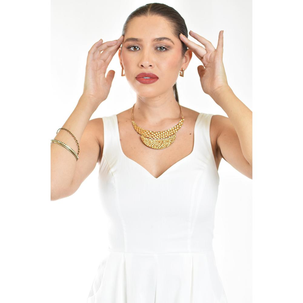 Foto 5 pulgar | Jumpsuit Corto Con Bolsillos Roman Fashion/juvenil, 3682 (blanco) Blanco