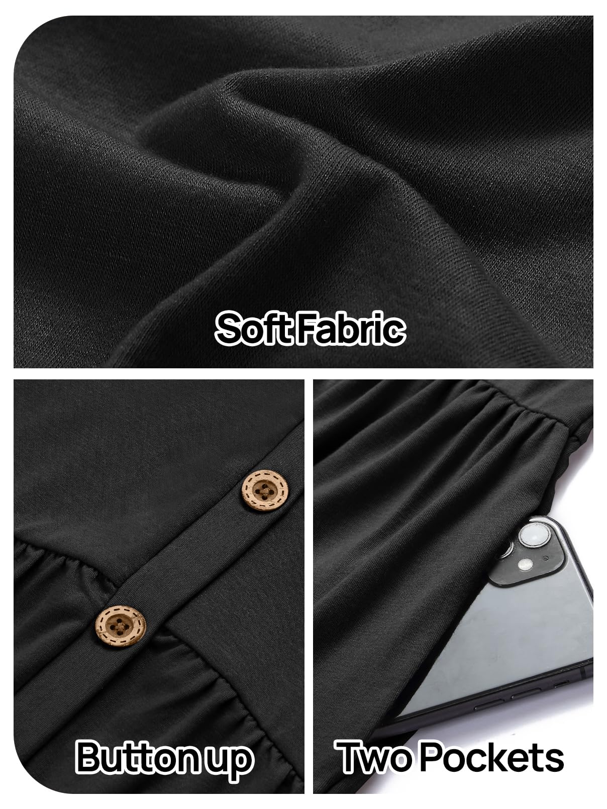 Foto 7 | Mono Merokeety De Verano Con Manga Corta Y Cuello En V Y Botones Para Mujer - Venta Internacional.