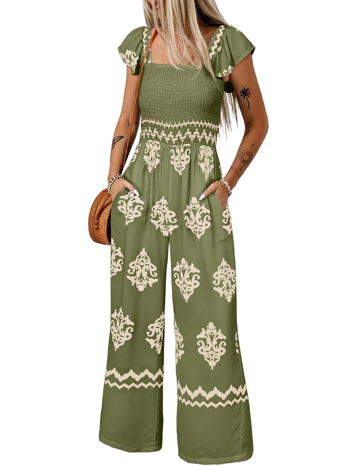 Foto 2 pulgar | Mono Happy Sailed De Talla Grande Para Mujer, Color Verde - Venta Internacional.