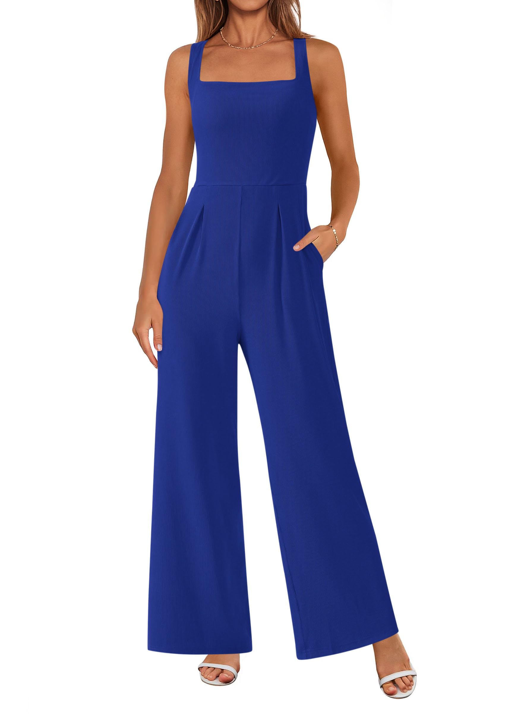 Mono Prettygarden De Verano Sin Mangas Para Mujer Azul Xxl - Venta Internacional.