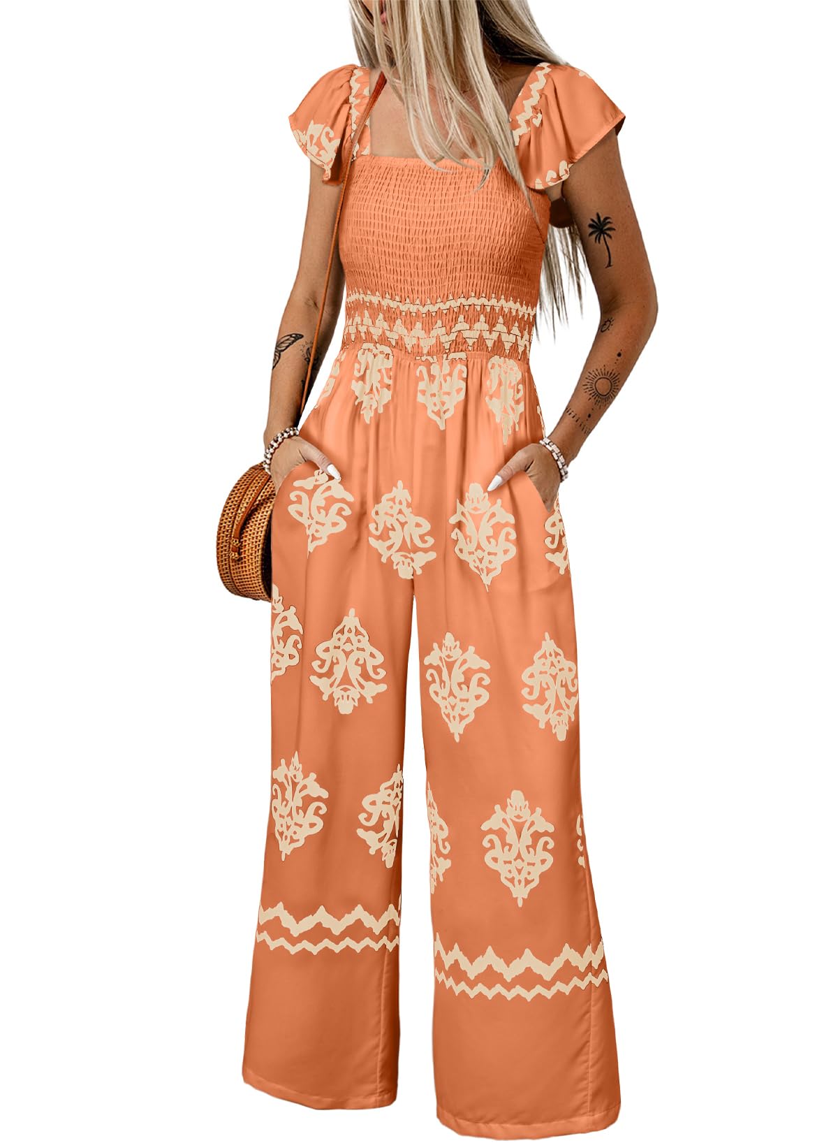 Foto 1 | Mono Happy Sailed, Elegante, Casual, Con Estampado Floral Para Mujer - Venta Internacional.