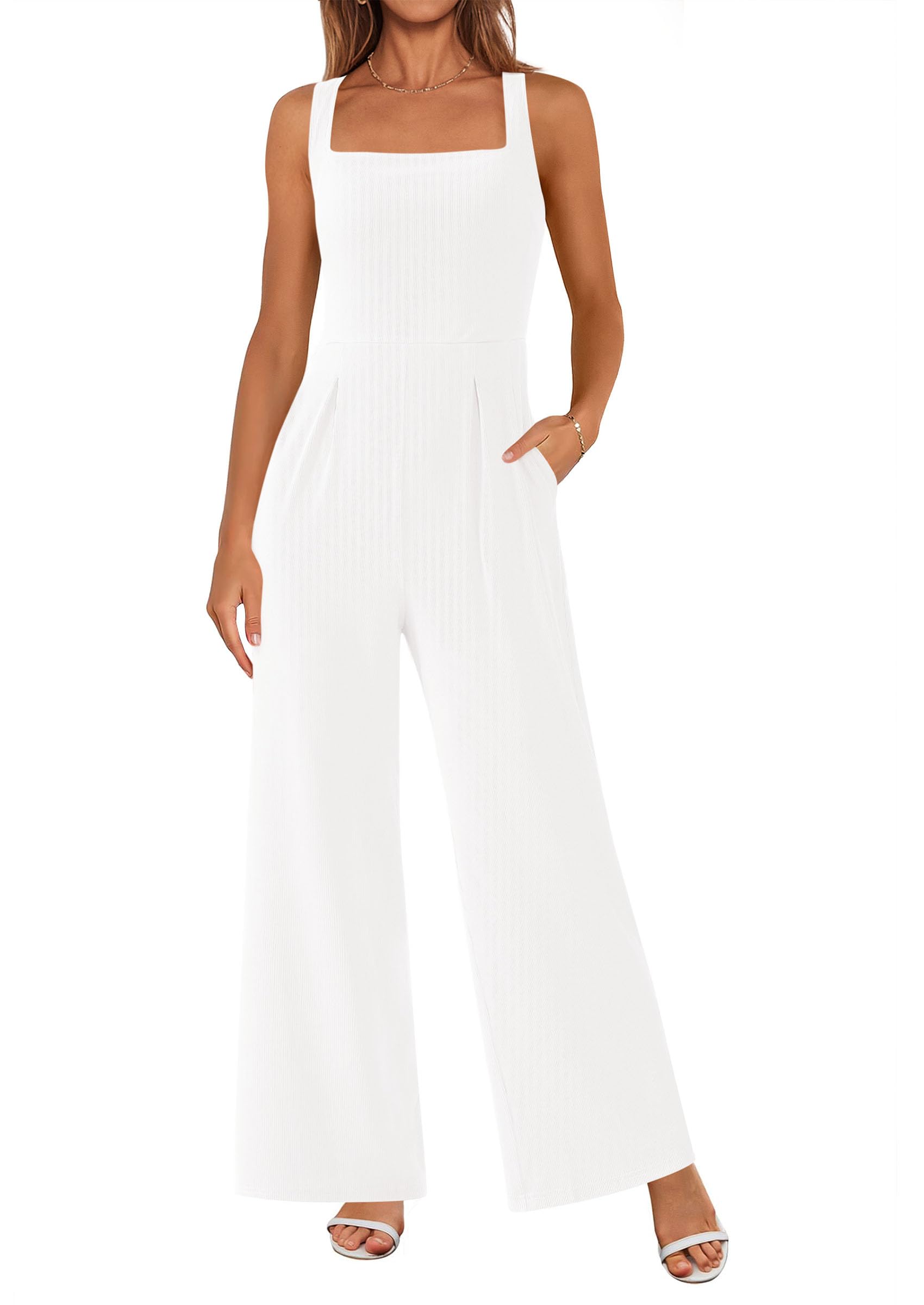 Mono De Verano Sin Mangas Prettygarden Para Mujer Blanco Xxl - Venta Internacional.