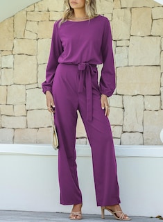 Foto 4 | Romper Happy Sailed Para Mujer, Manga Larga, Holgado, Color Morado, 2xl - Venta Internacional.
