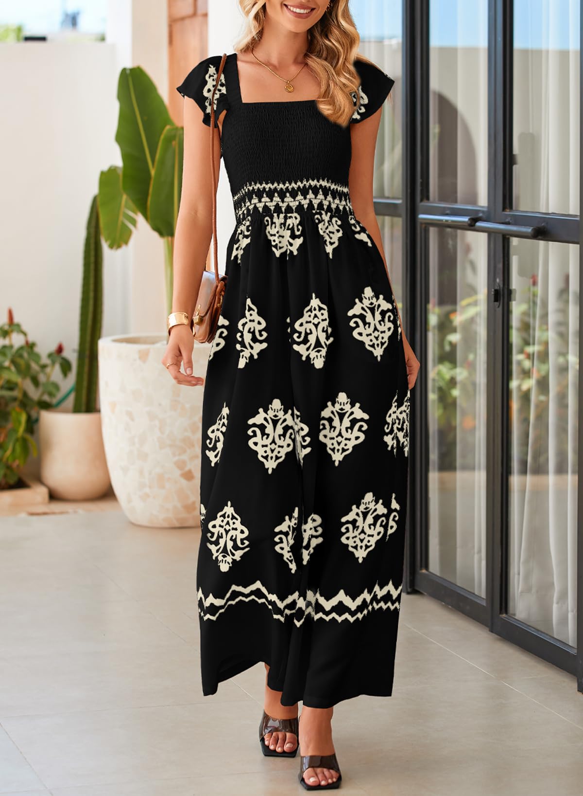 Foto 3 | Mono Happy Sailed Negro Para Mujer Con Estampado Talla M - Venta Internacional.