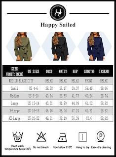 Foto 6 | Mono Happy Sailed Para Mujer, Casual, Holgado, Manga Larga, 2xl - Venta Internacional.