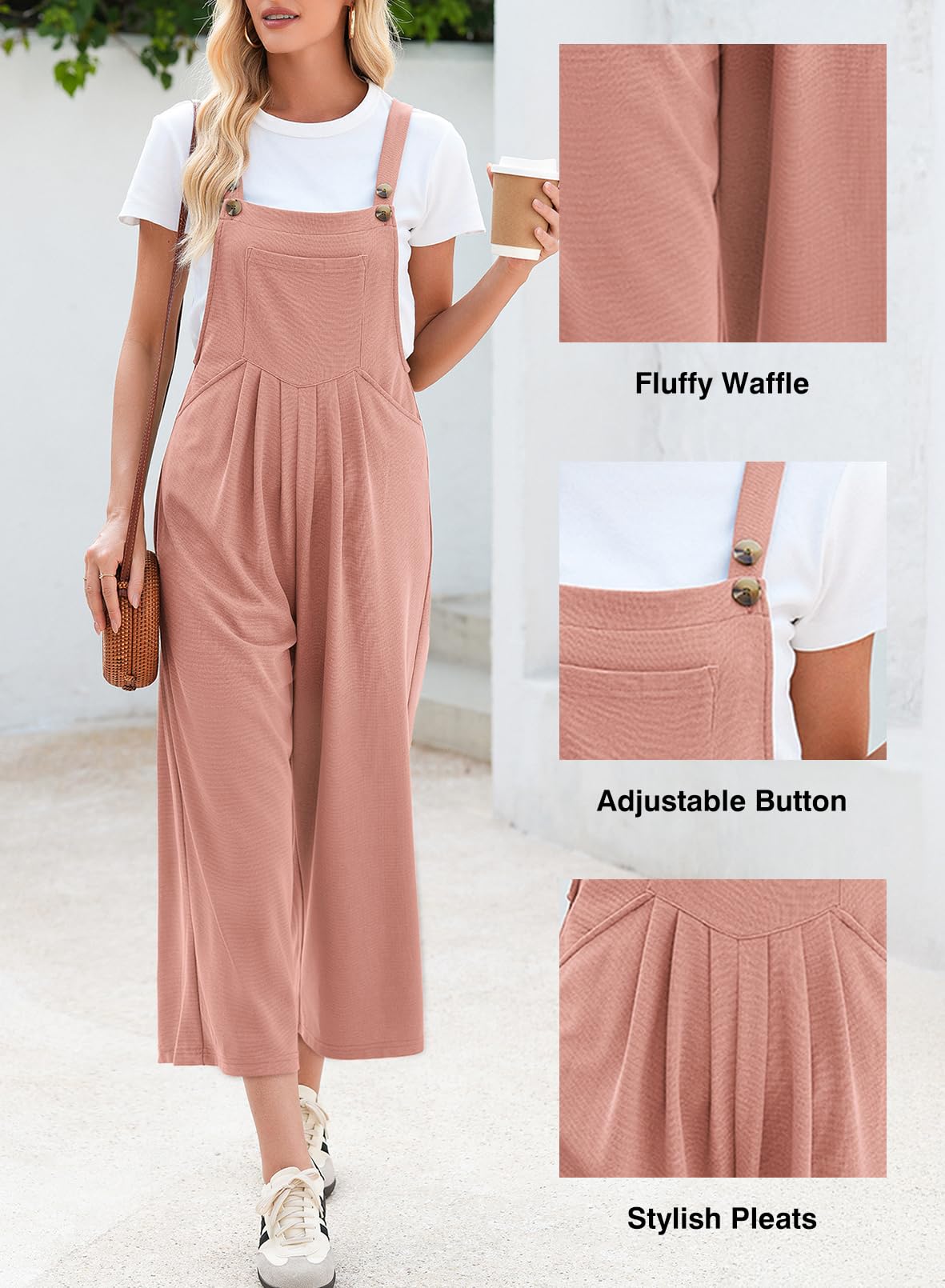 Foto 2 | Rompers Dokotoo, Tejido Gofrado Rosa, Sin Mangas, 2025, Para Mujer - Venta Internacional.