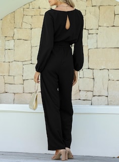 Foto 2 | Mono Happy Sailed Para Mujer, Casual, Holgado, Manga Larga, 2xl, Negro - Venta Internacional.