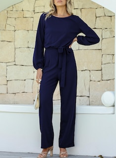 Foto 4 | Mono Happy Sailed Para Mujer, Casual, Holgado, Manga Larga, Azul - Venta Internacional.