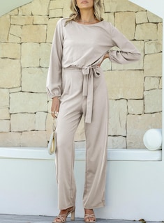 Foto 4 | Mono Happy Sailed Para Mujer, Casual, Holgado, Pernera Ancha, Gris, Talla S - Venta Internacional.