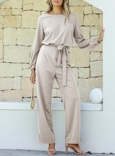 Foto 7 | Mono Happy Sailed Para Mujer, Casual, Holgado, Pernera Ancha, Gris, Talla S - Venta Internacional.