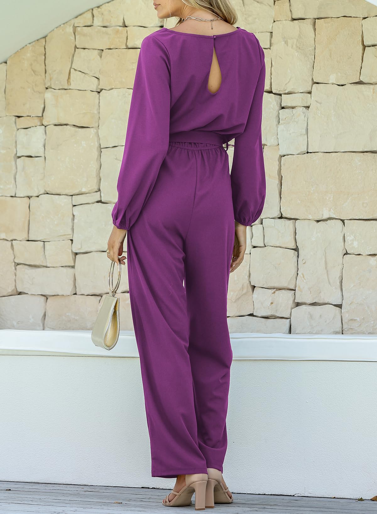 Foto 3 pulgar | Mono Happy Sailed Dressy Para Mujer, Holgado, Color Morado, Talla Xl - Venta Internacional.