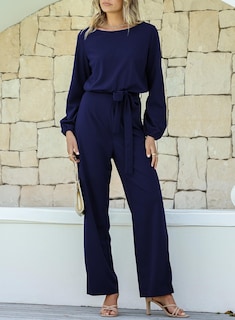 Foto 5 | Mono Happy Sailed Para Mujer, Holgado, Manga Larga, Azul, Talla L - Venta Internacional.