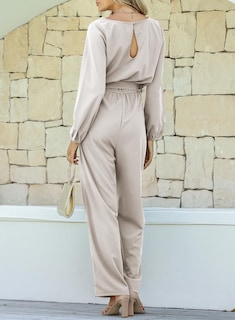 Foto 2 | Mono Happy Sailed Para Mujer, Casual, Holgado, Pernera Ancha, Gris, Talla S - Venta Internacional.