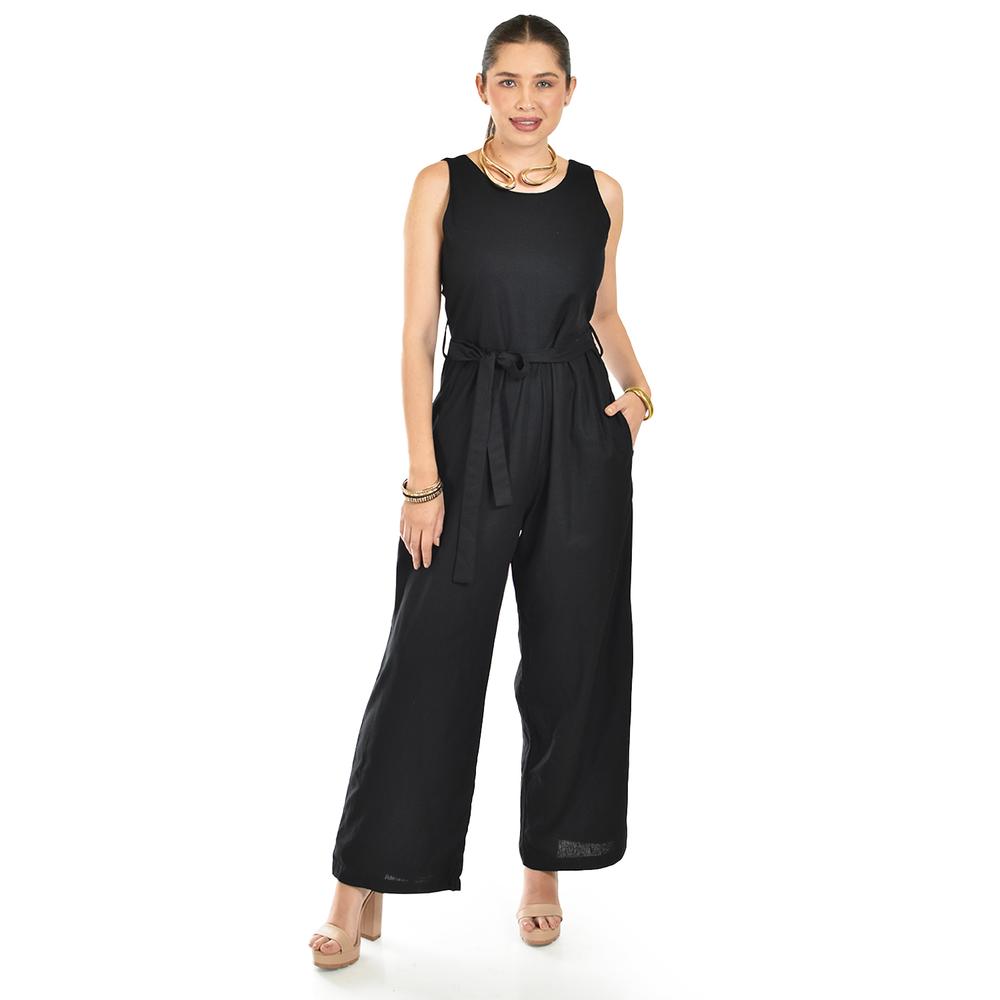 Foto 2 pulgar | Palazzo Pierna Ancha Roman Fashion /juvenil, 837 (negro) Negro