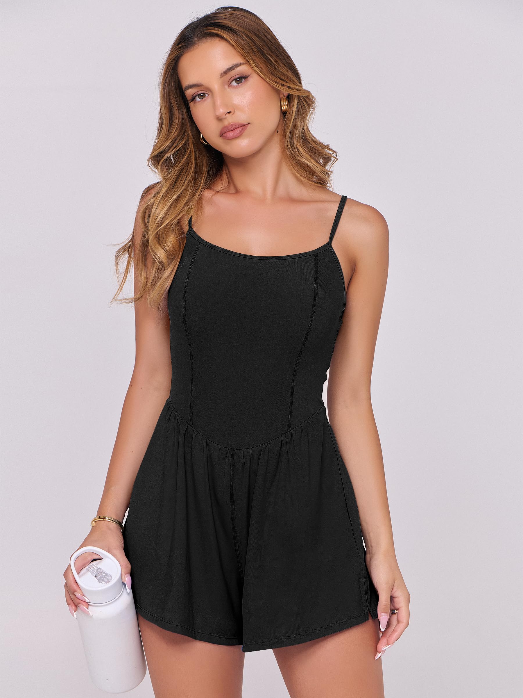 Foto 6 pulgar | Mono Anrabess Para Mujer, Verano, Sin Mangas, Negro, Talla Xl - Venta Internacional.