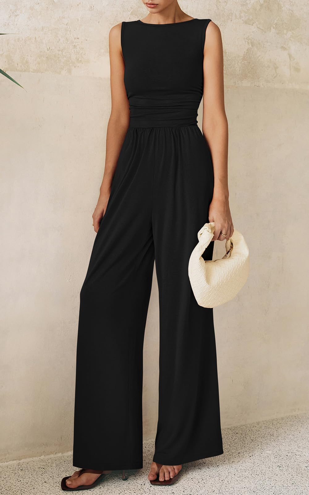 Foto 2 | Mono Prettygarden De Una Pieza Para Mujer Sin Mangas, Color Negro - Venta Internacional.