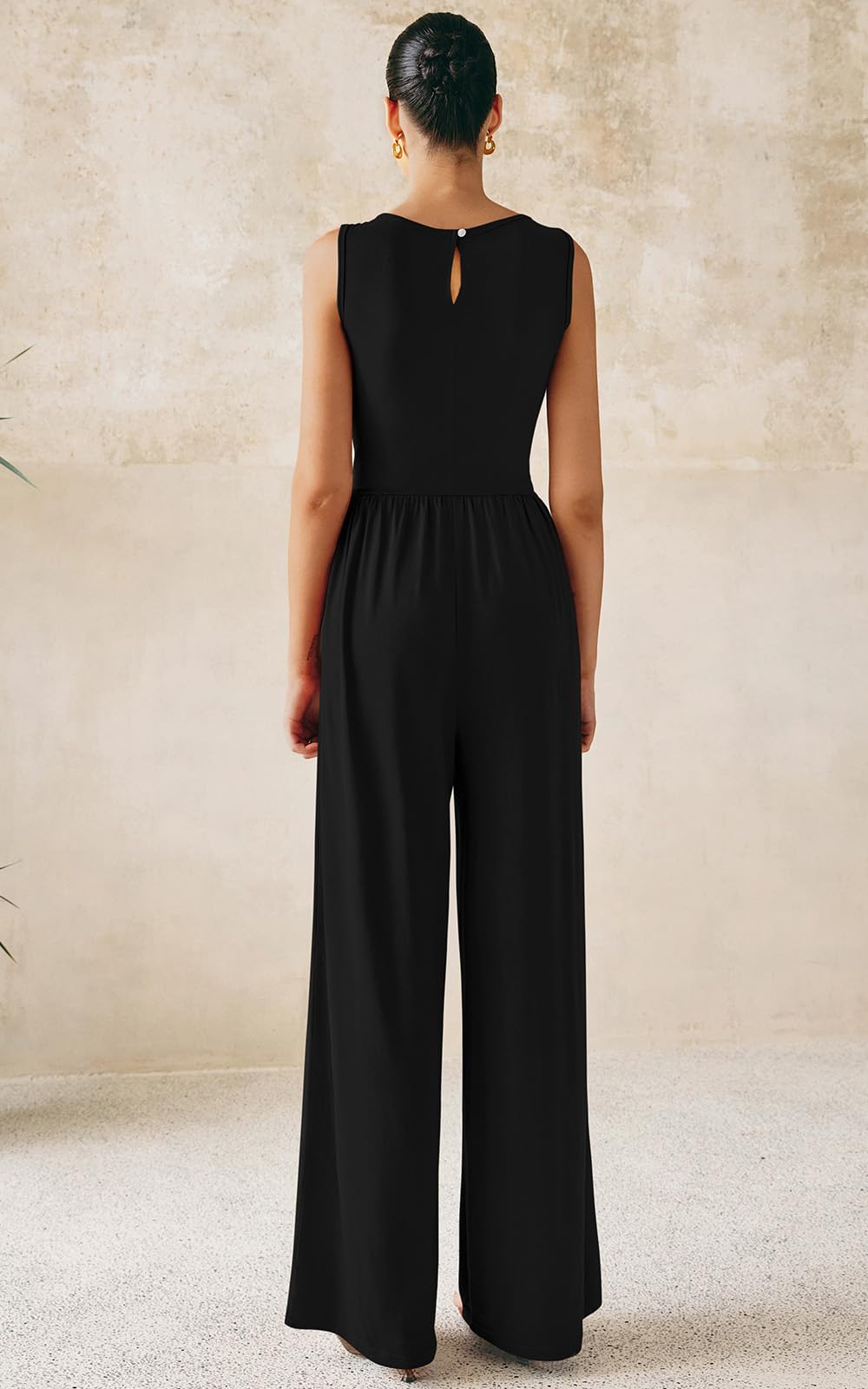 Foto 5 | Mono Prettygarden De Una Pieza Para Mujer Sin Mangas, Color Negro - Venta Internacional.
