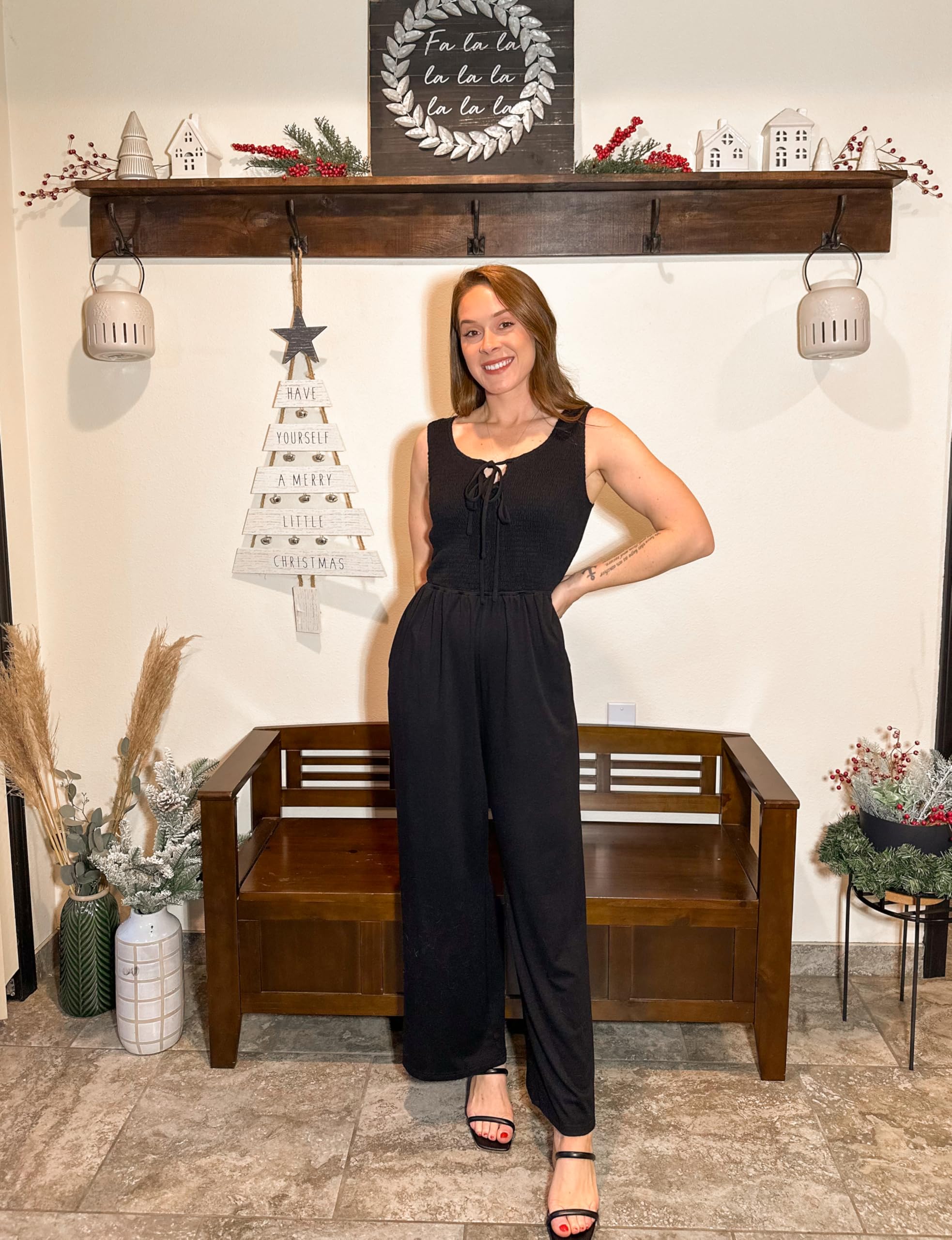 Foto 5 pulgar | Mono Grace Karin Para Mujer Con Bolsillos Negro M - Venta Internacional.