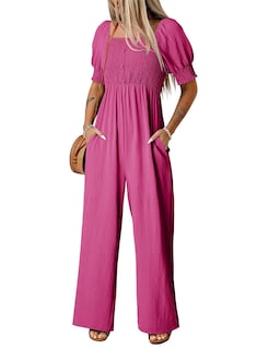 Foto 1 | Mono Dokotoo 2025 Summer Para Mujer Con Cuello Cuadrado, Color Rojo Rosa - Venta Internacional.