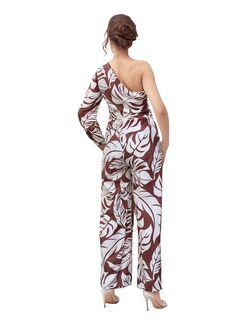 Foto 3 | Jumpsuit Palazzo Casual Una Manga Pantalón Recto