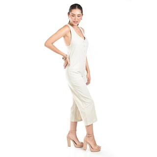 Foto 2 | Jumpsuit Sin Mangas Roman Fashion /juvenil, 7183 (hueso) Beige