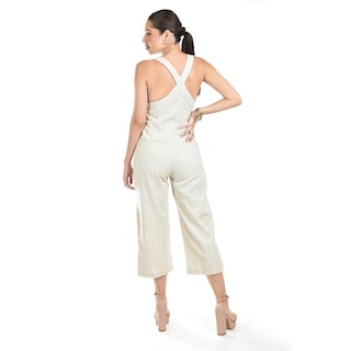 Foto 3 | Jumpsuit Sin Mangas Roman Fashion /juvenil, 7183 (hueso) Beige