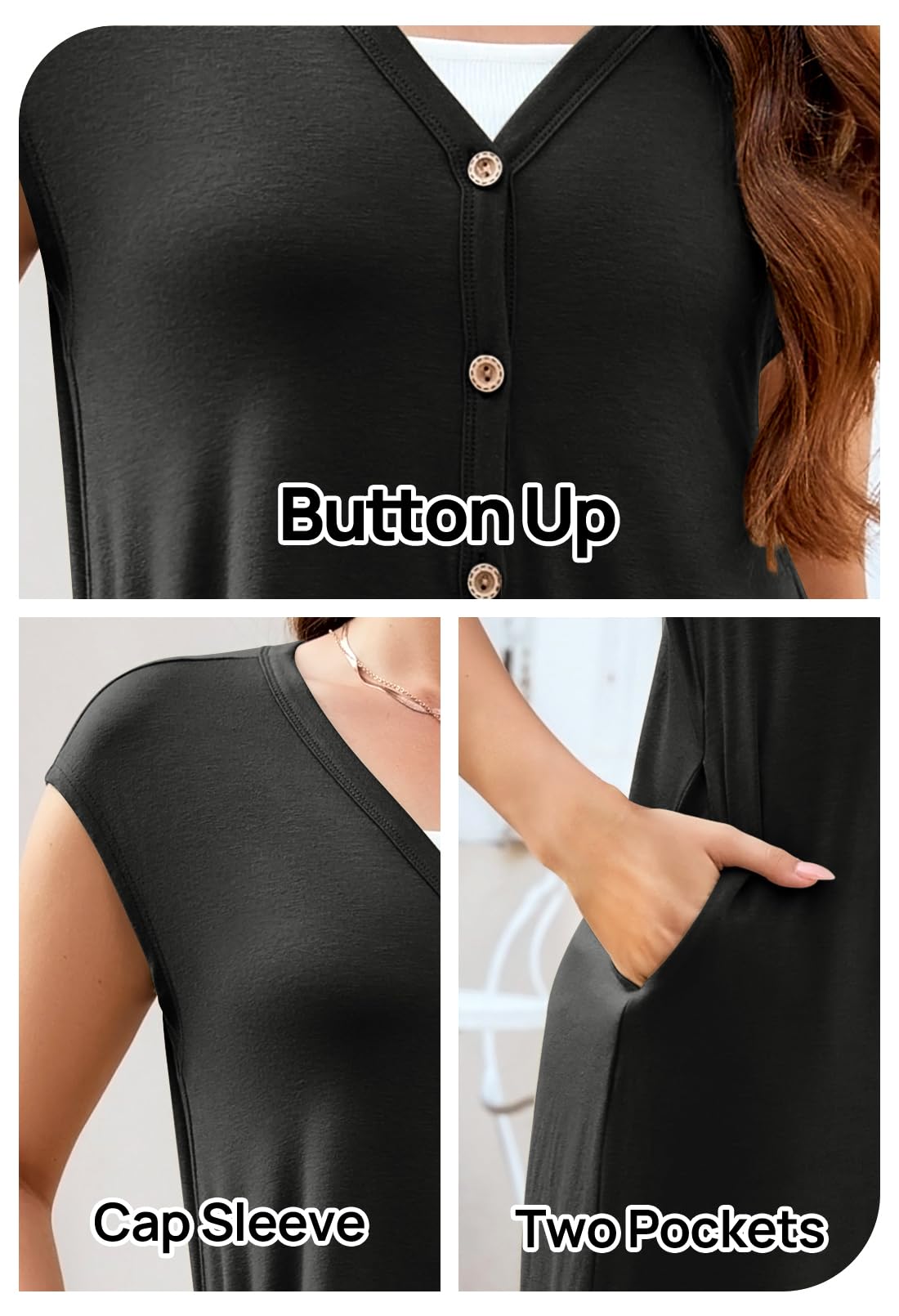 Foto 7 pulgar | Mono Merokeety Para Mujer, Verano 2025, Manga Corta, Negro - Venta Internacional.