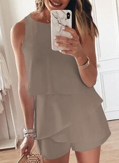Foto 2 | Romper Dokotoo Fashion 2024 Con Volantes De Verano Con Hombros Descubiertos - Venta Internacional.