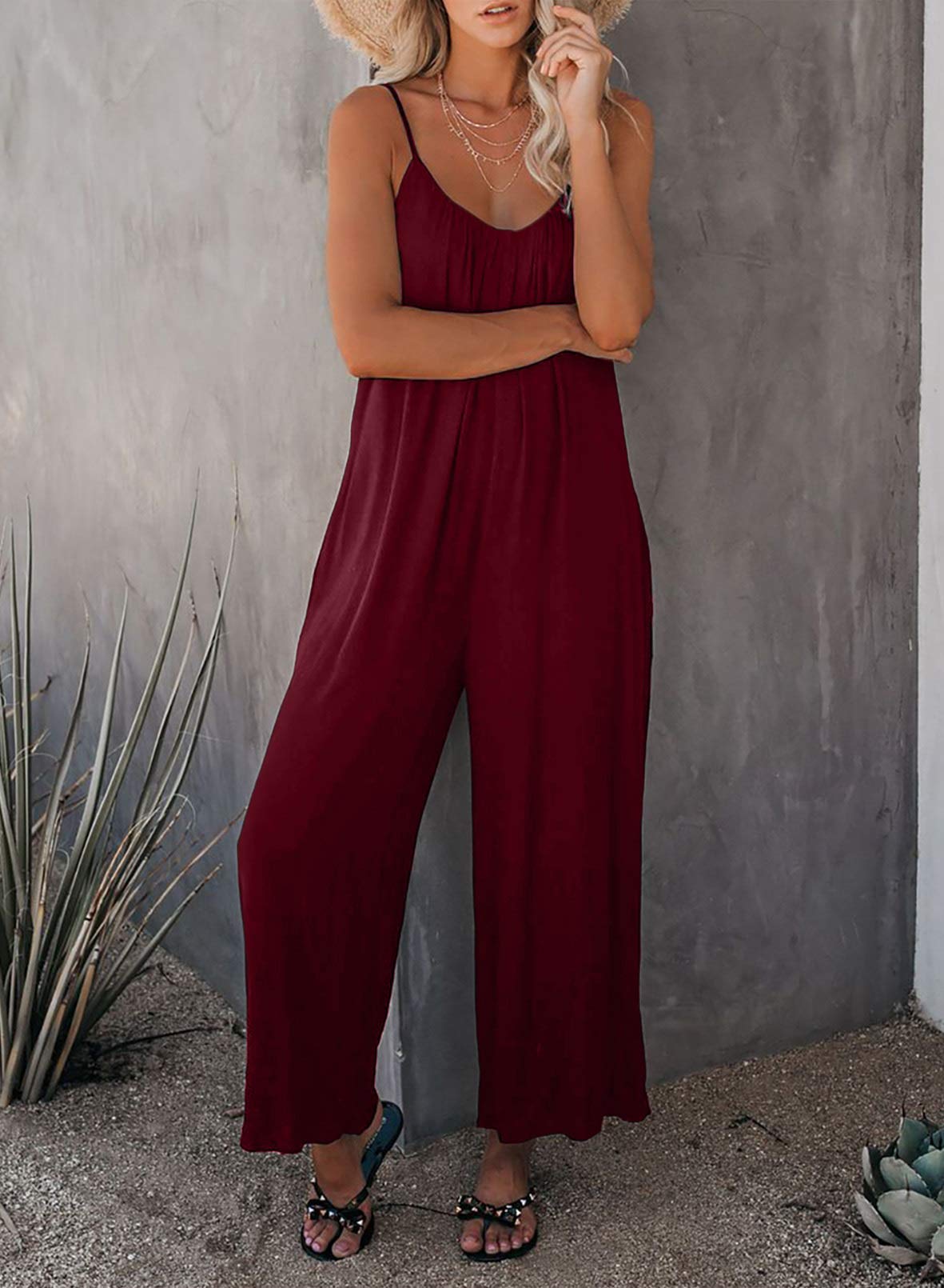 Foto 4 pulgar | Mono Happy Sailed Summer Sin Mangas Para Mujer, Color Rojo, Talla L - Venta Internacional.