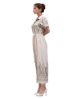 Foto 2 | Jumpsuit Casual Bordado Pantalón Recto Coco Moda