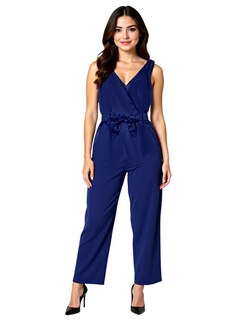 Foto 1 | Jumpsuit De Lino Escote V Pantalón Recto Issachar