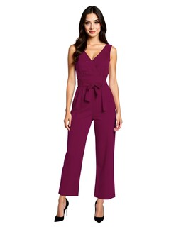 Foto 1 | Jumpsuit De Lino Escote V Pantalón Recto Issachar