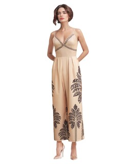 Foto 1 | Jumpsuit Casual Pantalón Amplio Tirantes Diseño Floral Coco Moda